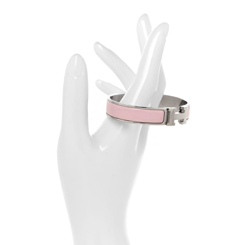 Enamel Narrow Clic Clac H браслет PM рожевий Nymph