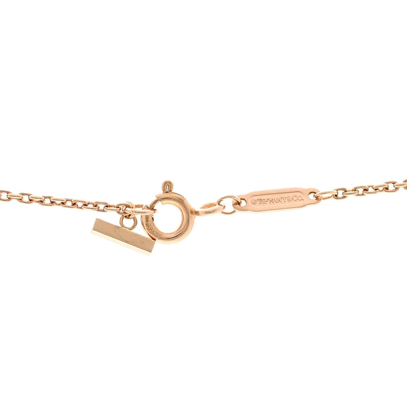 18K рожеве золото діамант .19ctw Medium T Smile підвіска кольє