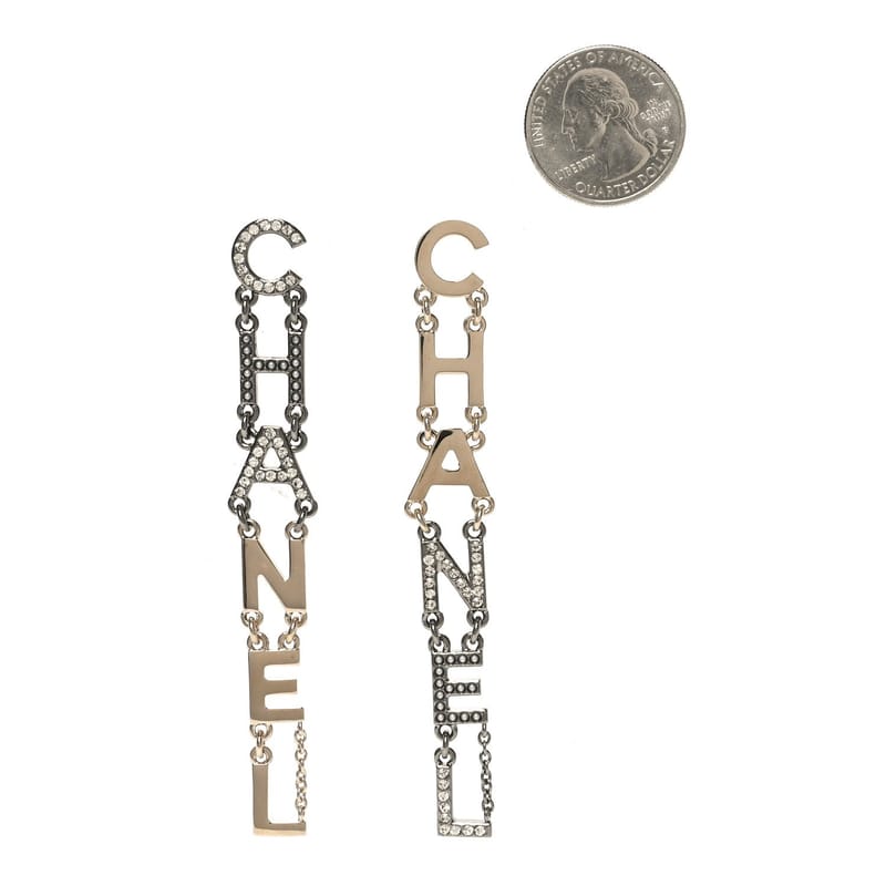 Crystal перлина Chanel Bright Young Things сережки золото Ruthenium