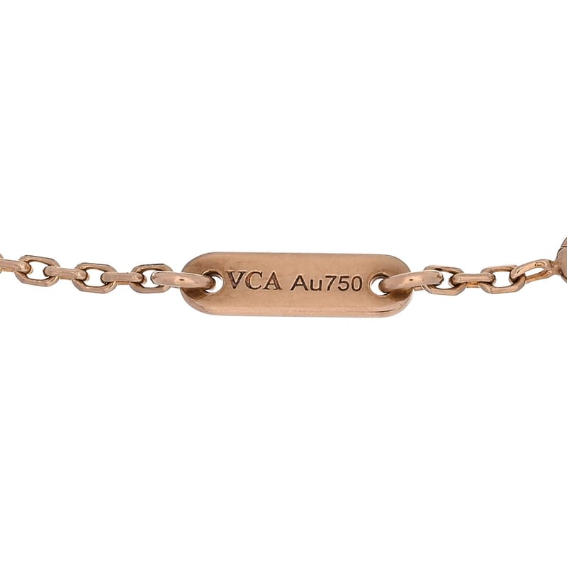 18K рожеве золото Carnelian Sweet Alhambra браслет