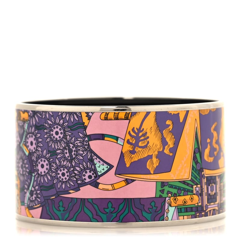 Enamel Printed Extra Wide браслет 70 Violet Multicolor