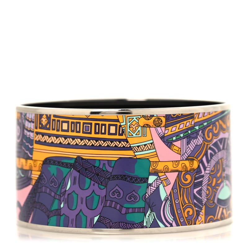 Enamel Printed Extra Wide браслет 70 Violet Multicolor
