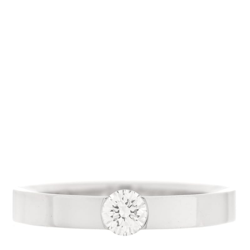 18K біле золото діамант .24ct Date Solitaire каблучка 48 4.5