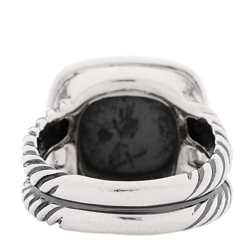 срібло 925 діамант Hematite 11mm Albion каблучка 51 5.75