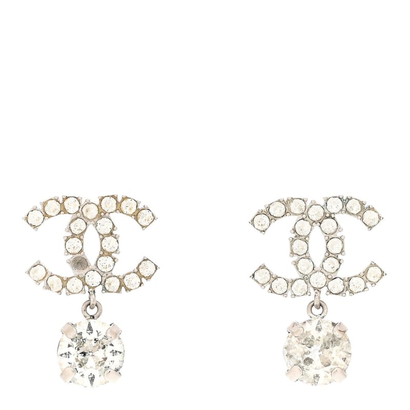 Crystal CC Drop сережки срібло