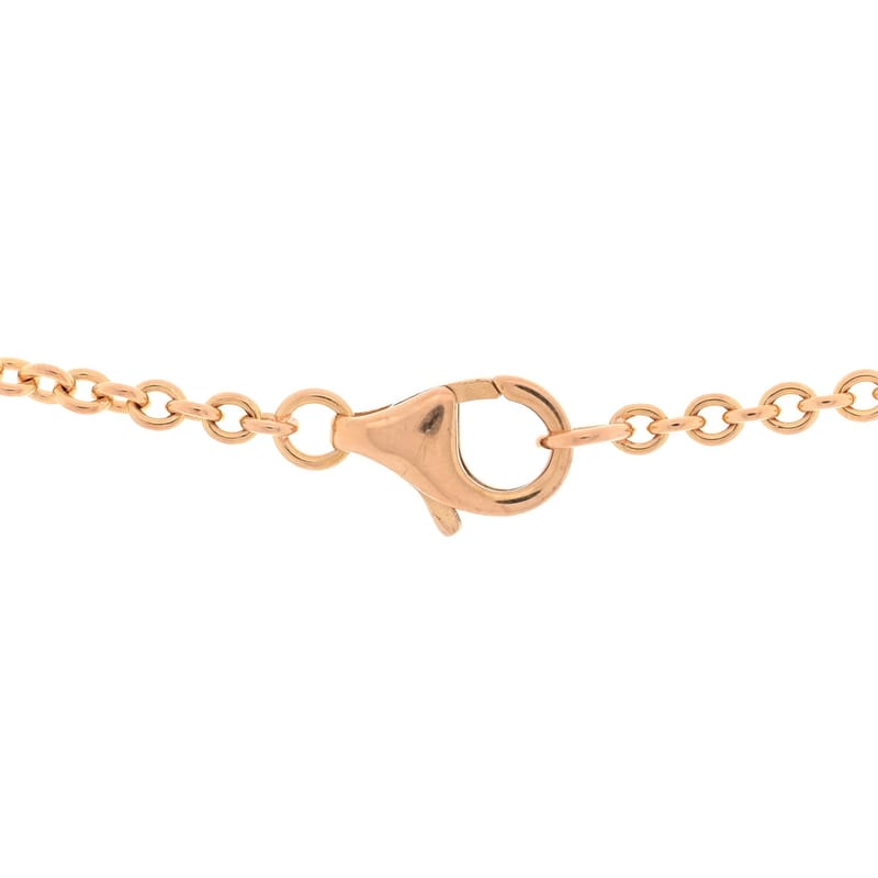 18K рожеве золото Interlocking LOVE кольє