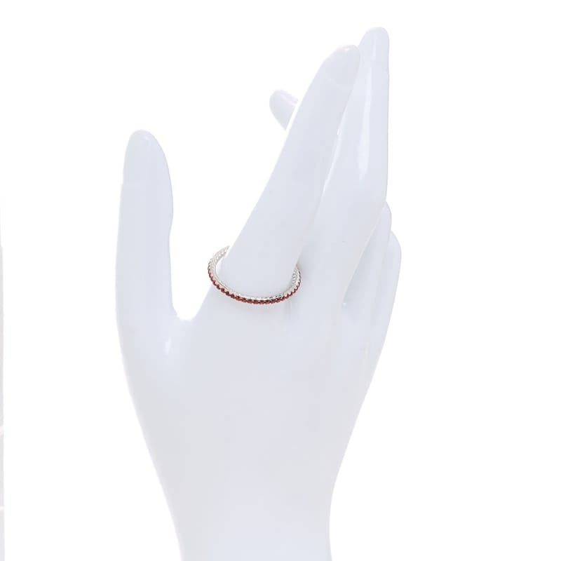 платина Orange сапфір 1.85mm Eden Eternity обручка каблучка 67 11.75