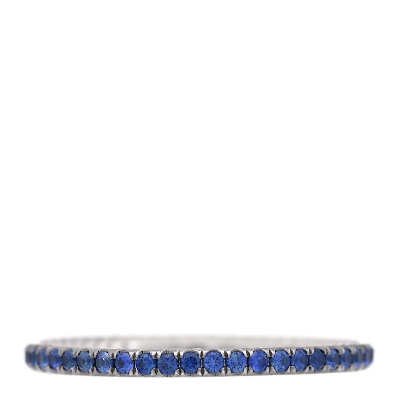 платина Blue сапфір 1.85mm Eden Eternity обручка каблучка 66 11.5 49/5
