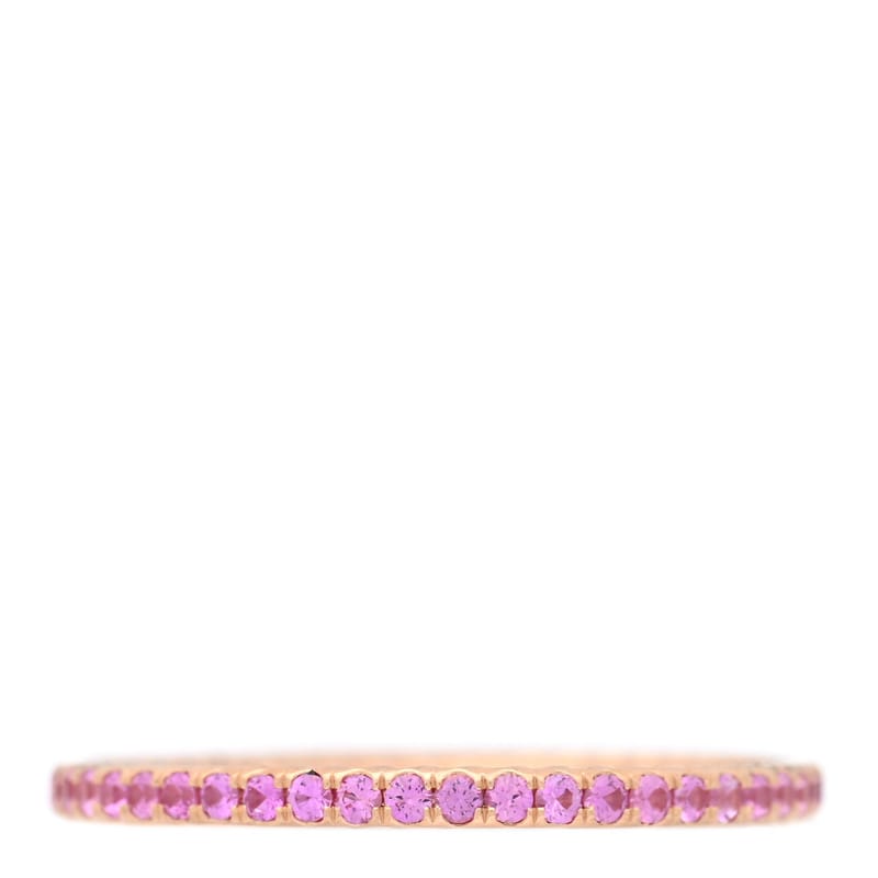 18K рожеве золото Pink сапфір 1.85mm Eden Eternity обручка каблучка 66 11.5