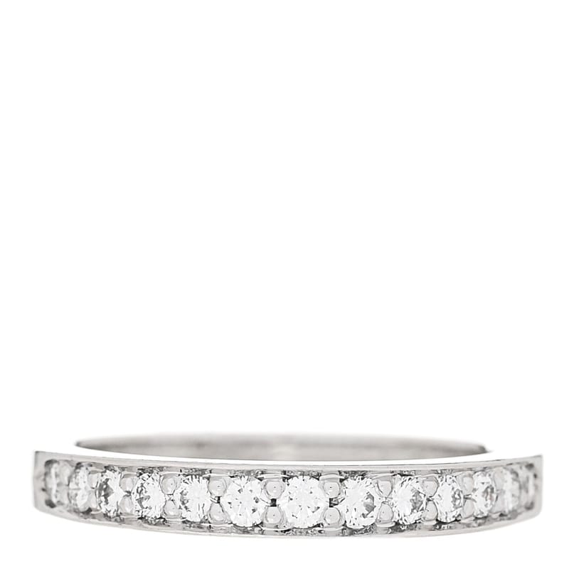 платина діамант 2.5mm Half Circle Wedding обручка каблучка 50 5.25