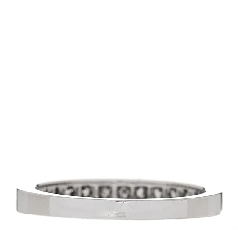 платина діамант 2.5mm Half Circle Wedding обручка каблучка 50 5.25