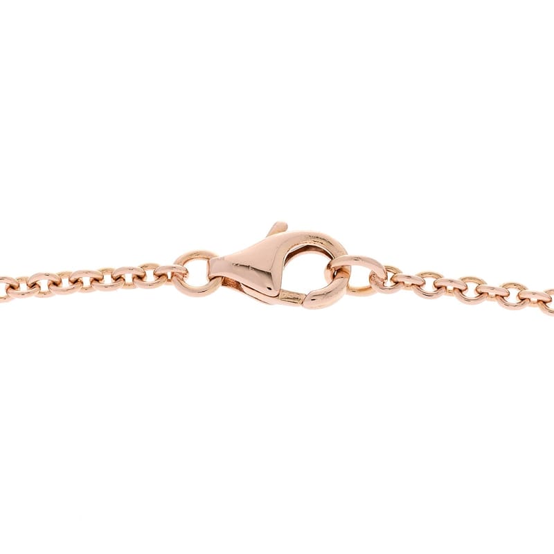 18K рожеве золото Interlocking LOVE кольє
