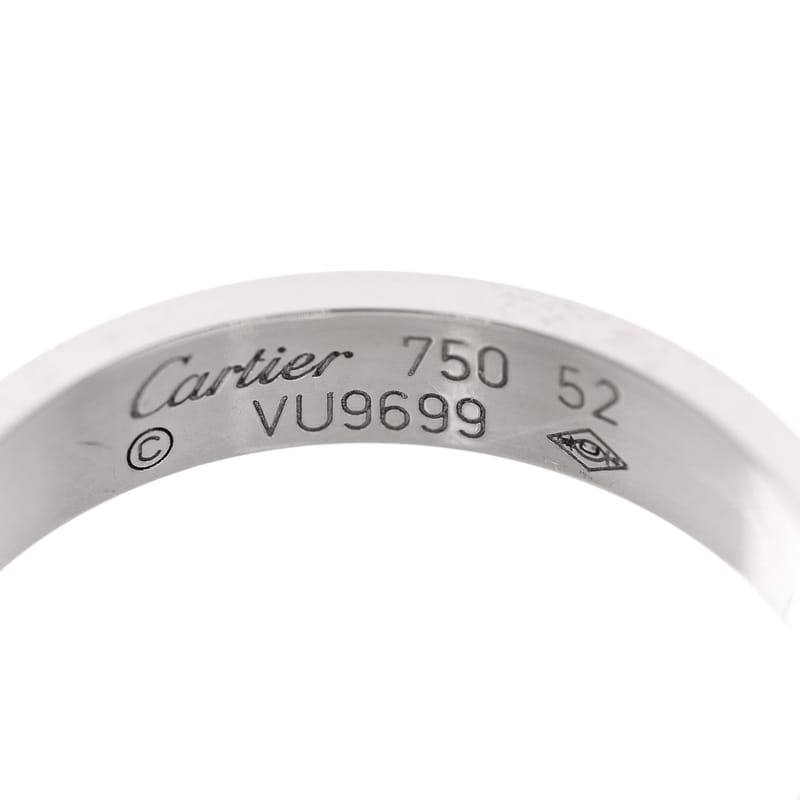 18K біле золото 3.5mm LOVE Wedding обручка каблучка 52 6