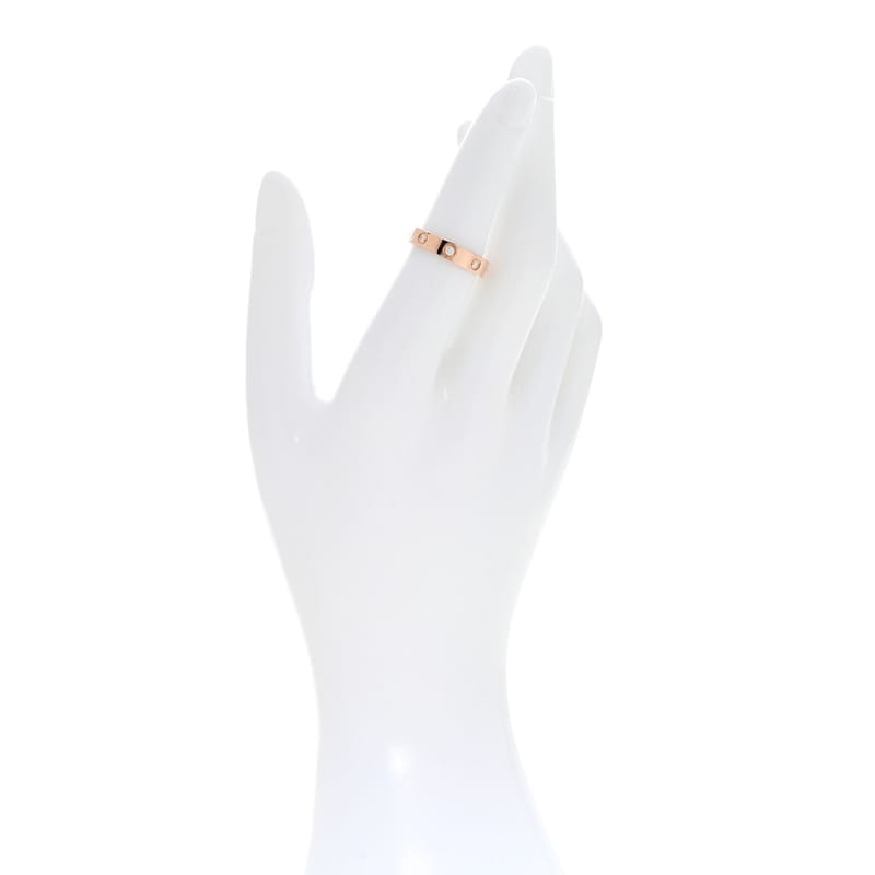 18K рожеве золото 8 діамант 4mm LOVE Wedding обручка каблучка 52 6