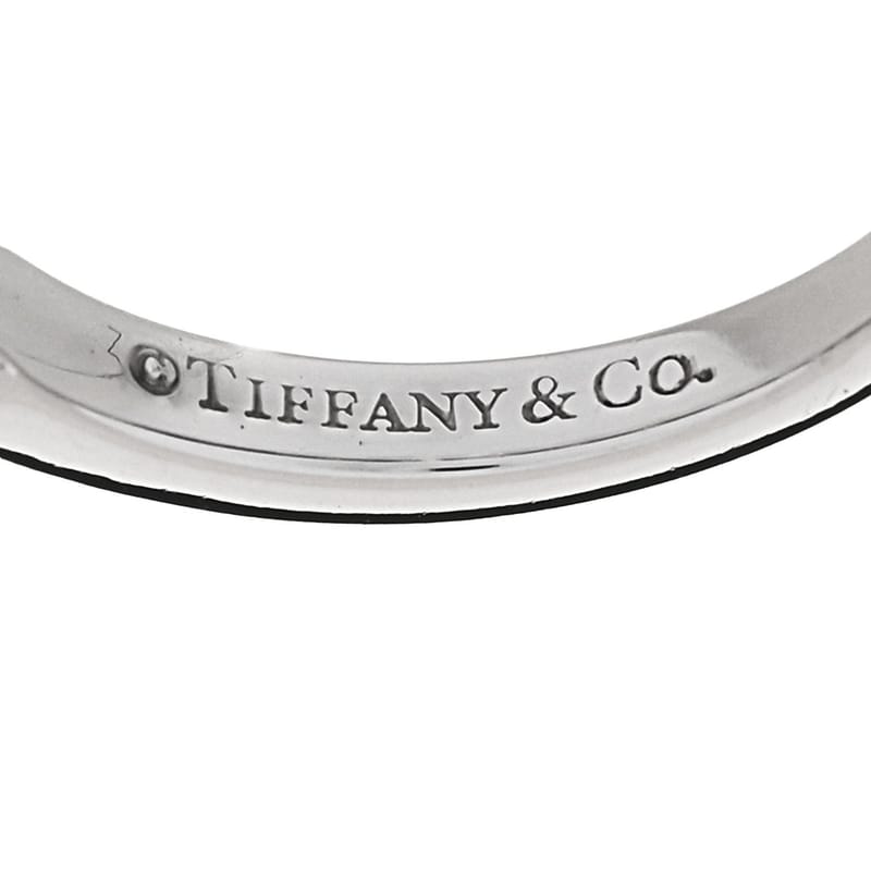 платина діамант 3mm Tiffany Forever Half Circle обручка каблучка 46 3.75