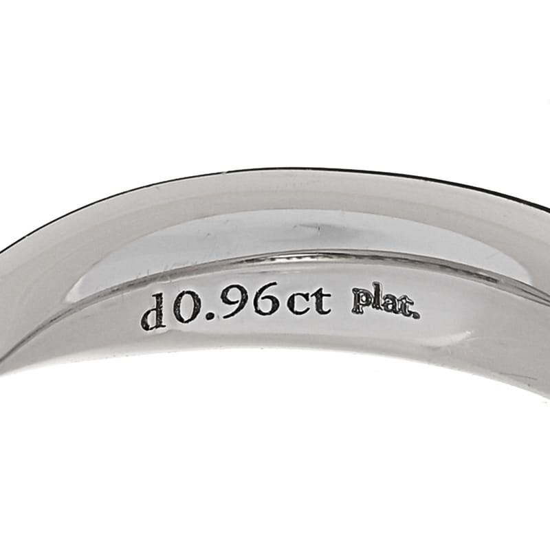 платина діамант 4.3mm Harmony обручка каблучка 49 4.75
