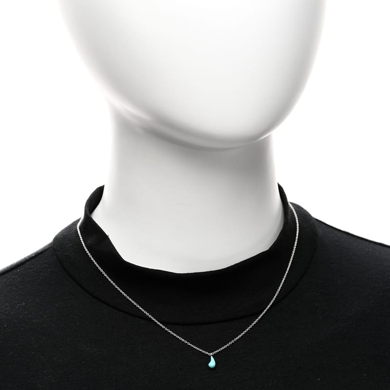срібло 925 бірюза Elsa Peretti 8mm Teardrop підвіска кольє
