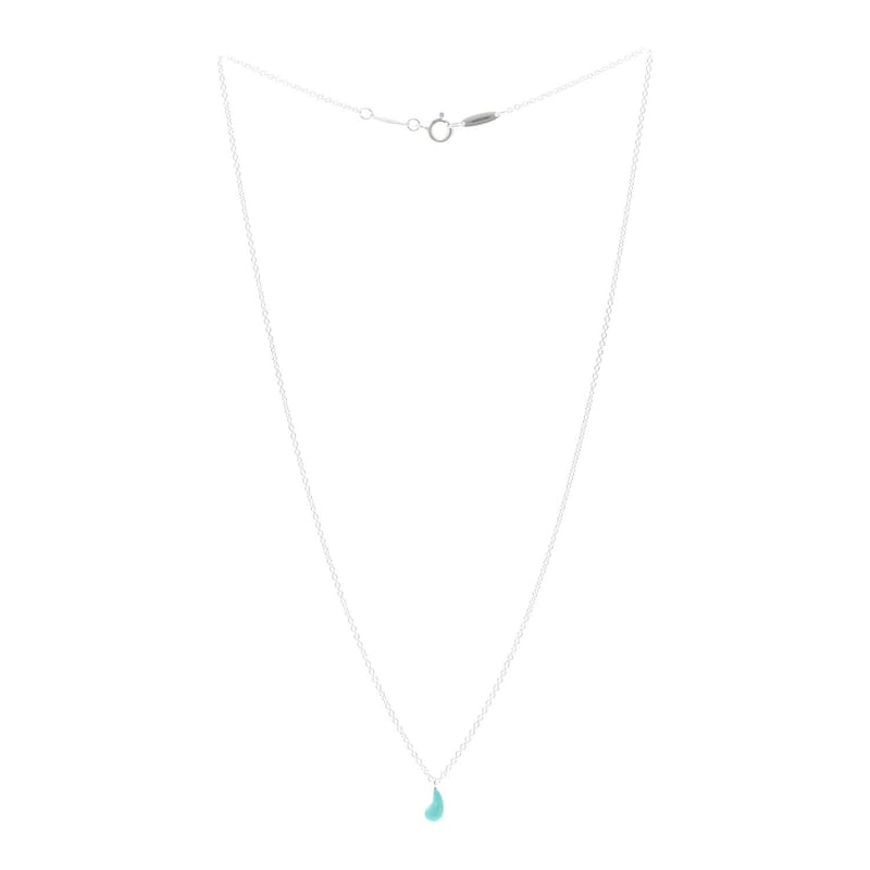 срібло 925 бірюза Elsa Peretti 8mm Teardrop підвіска кольє