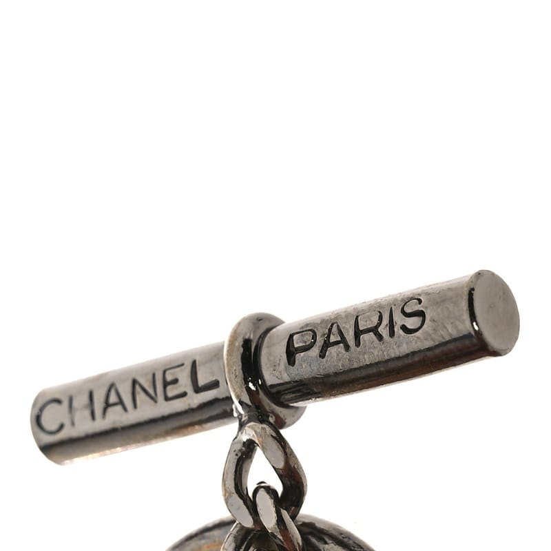 Metal Enamel CC ланцюг браслет Gunmetal чорний