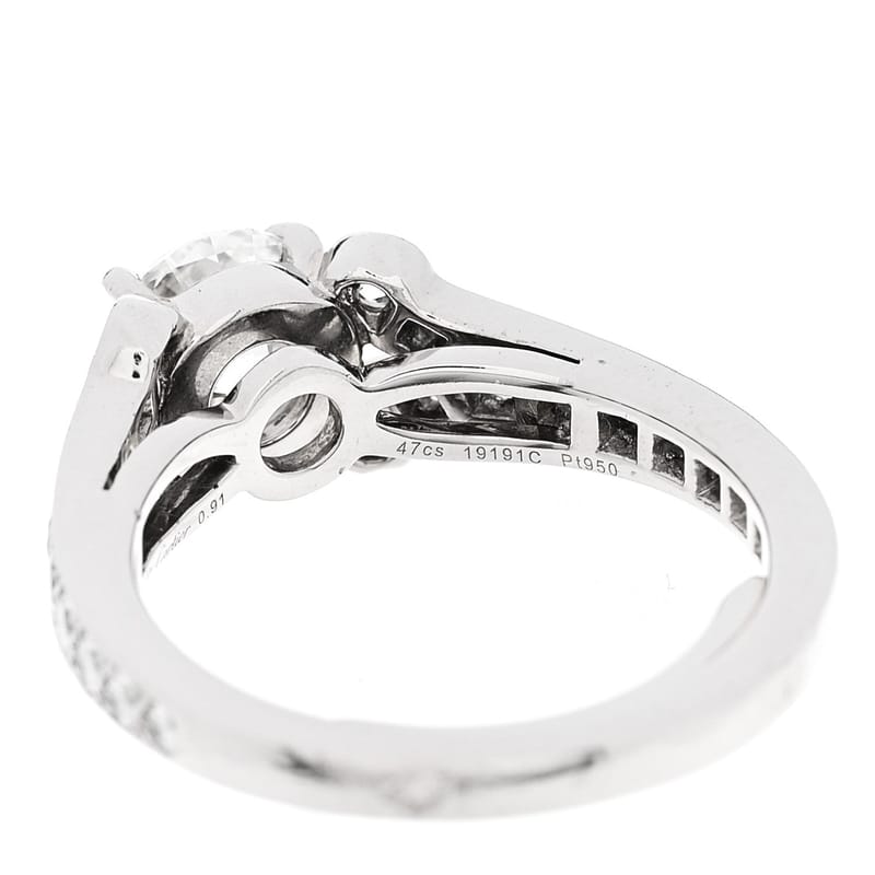 платина діамант .91ct Destinee Engagement каблучка 46 3.75
