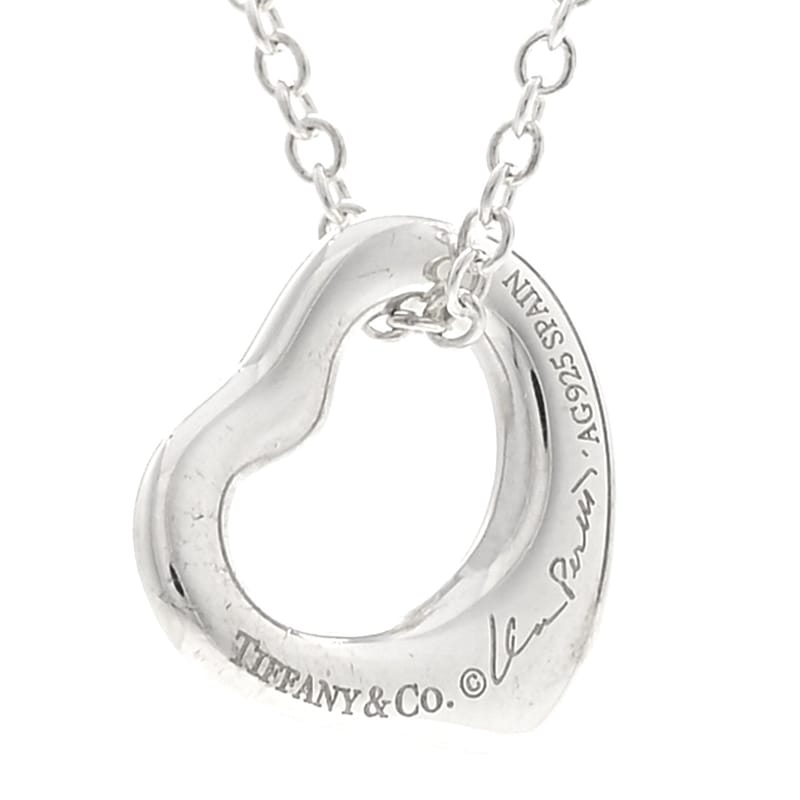 срібло 925 Elsa Peretti 11mm Open Heart підвіска кольє