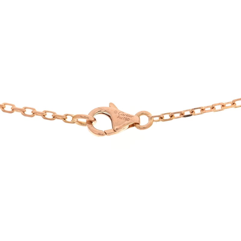 18K Pink білий жовте золото діамант Trinity підвіска кольє