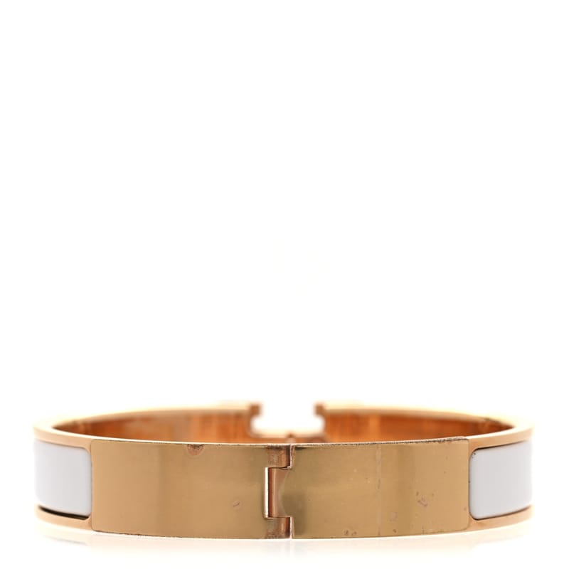 Enamel Narrow Clic Clac H браслет GM білий