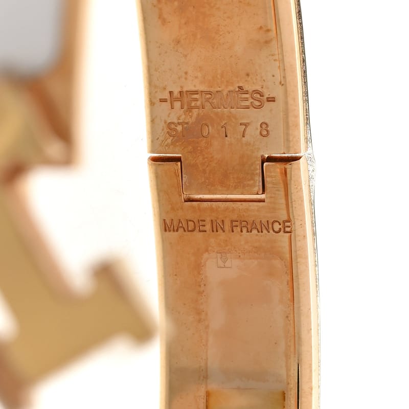 Enamel Narrow Clic Clac H браслет GM білий