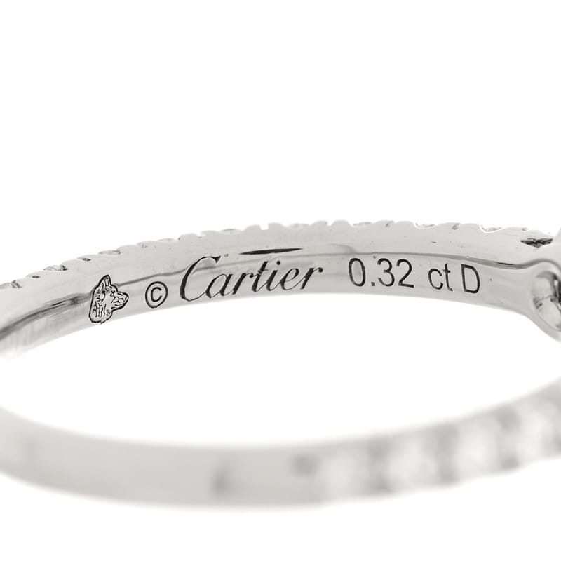 платина діамант .32ct Etincelle De Cartier Solitaire Engagement каблучка 48 4.5
