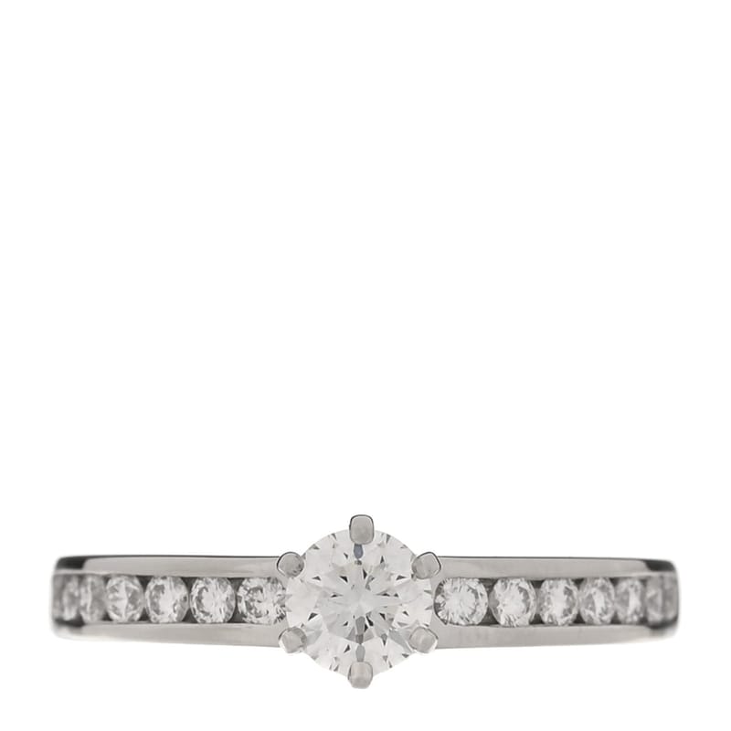 платина діамант .30ct Channel-Set Engagement каблучка 48 4.5