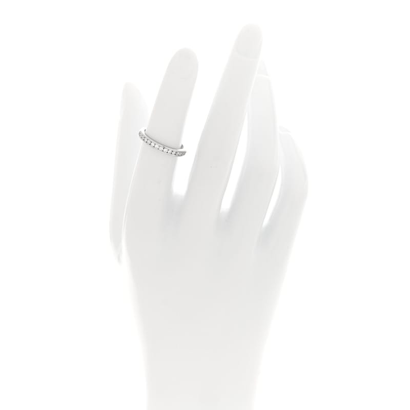 платина діамант 2.5mm Half Circle Wedding обручка каблучка 49 5