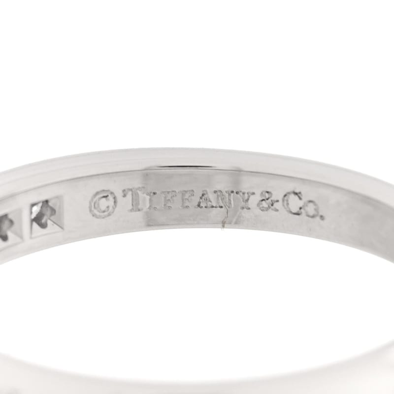 платина діамант 2.5mm Half Circle Wedding обручка каблучка 49 5
