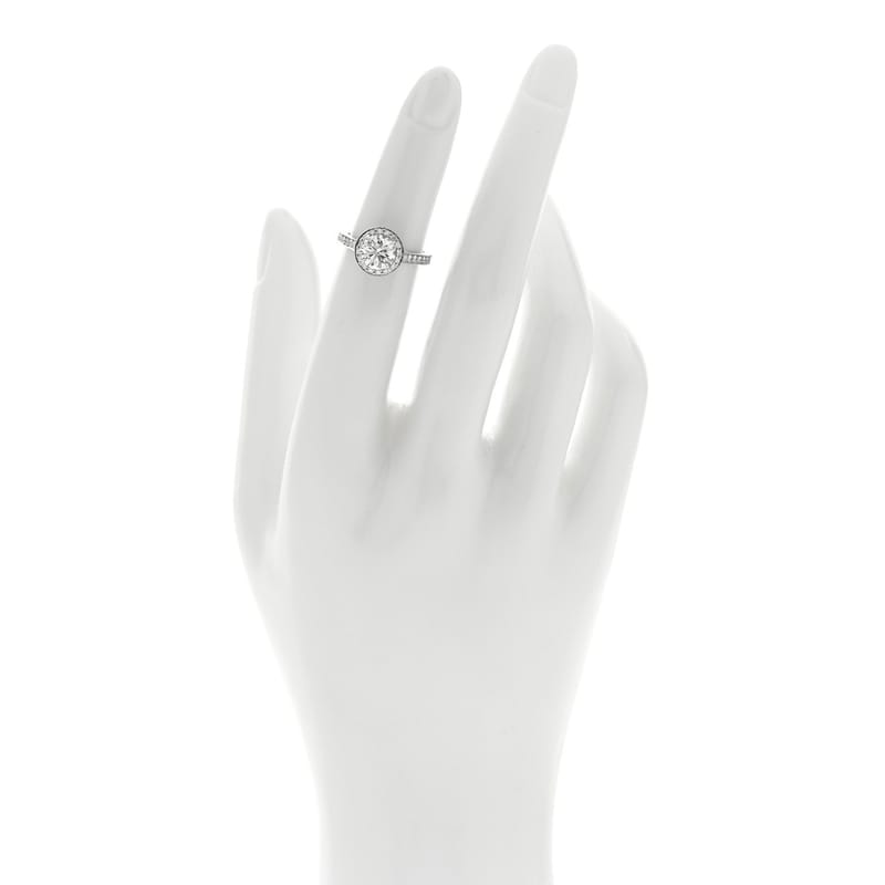 платина діамант 1.06ct Soleste Round Brilliant Engagement каблучка 46 3.75