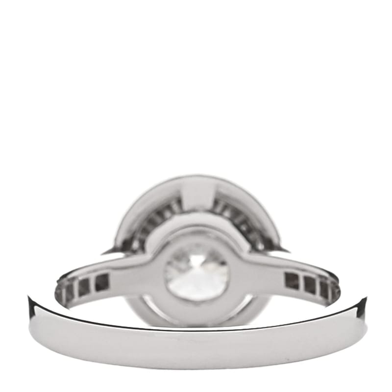 платина діамант 1.06ct Soleste Round Brilliant Engagement каблучка 46 3.75