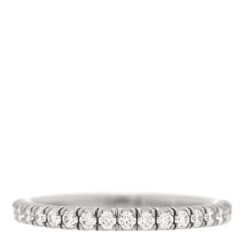 платина діамант 2mm Half Eternity Wedding обручка каблучка 49 4.75