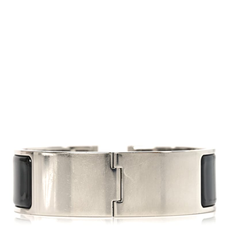 Enamel Clic Clac H браслет Wide GM чорний