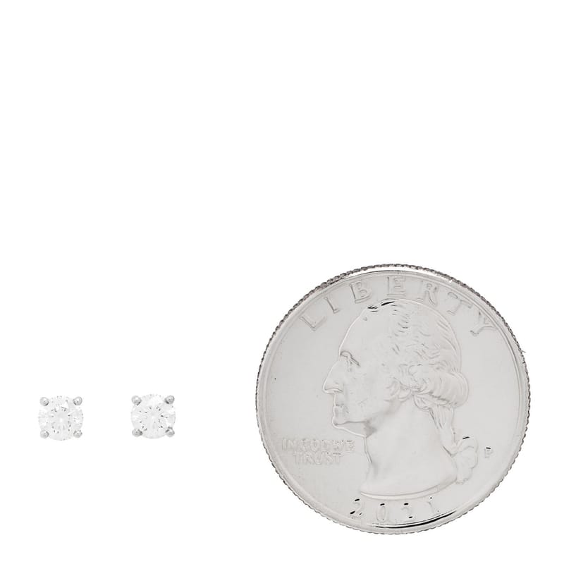 платина діамант .42ctw Solitaire сережки