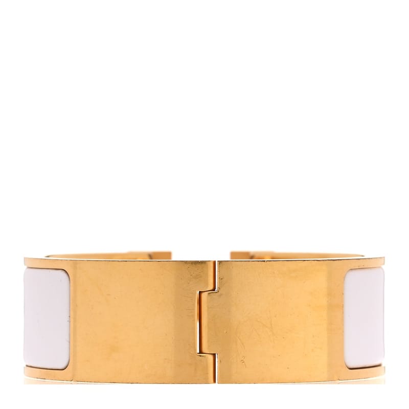 Enamel Wide Clic Clac H браслет PM білий