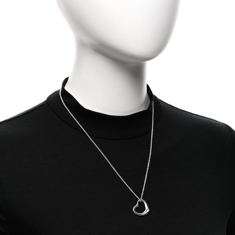 срібло 925 22mm Elsa Peretti Open Heart підвіска кольє