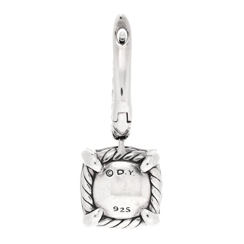 срібло 925 діамант 10mm Chatelaine Drop сережки