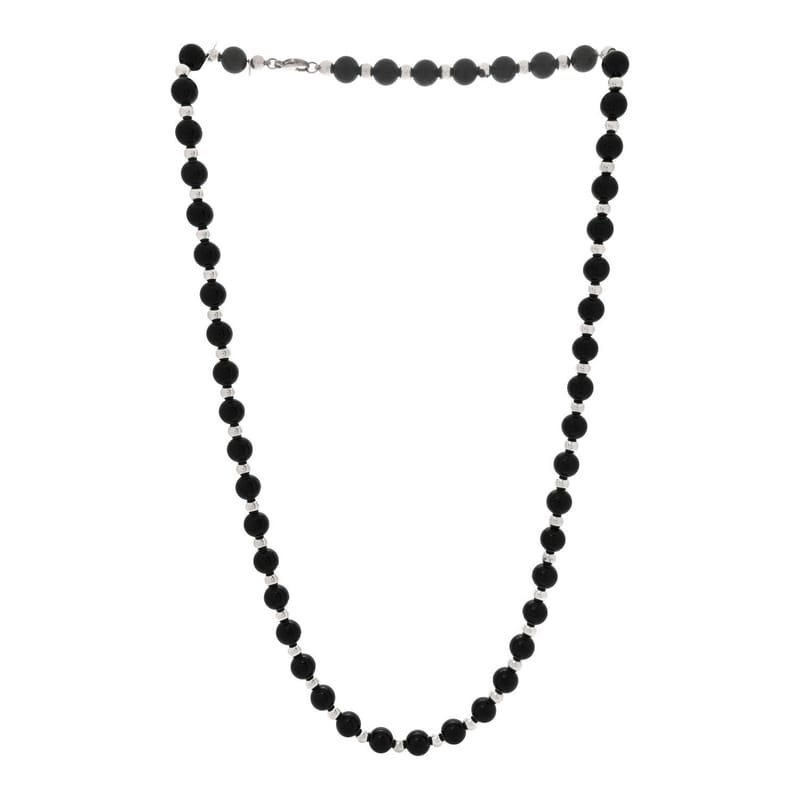 срібло 925 чорний онікс Bead кольє