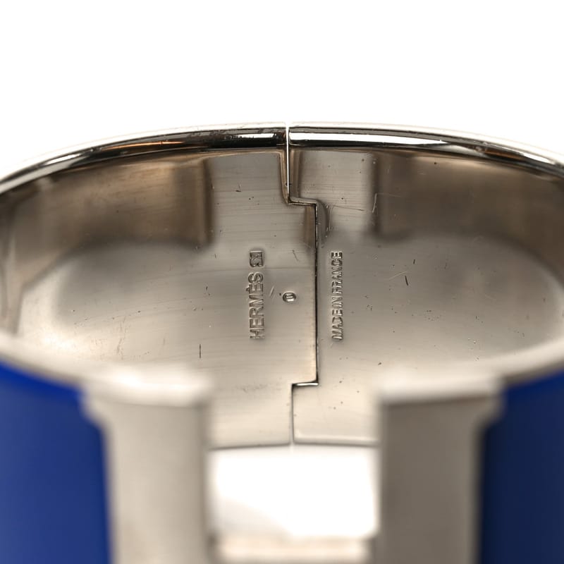 Enamel Extra Wide Clic Clac H браслет GM Bleu Electrique