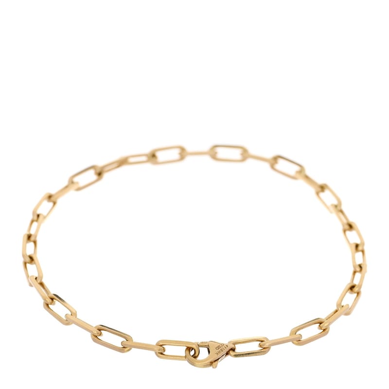 18K жовте золото Small Santos de Cartier Link ланцюг браслет