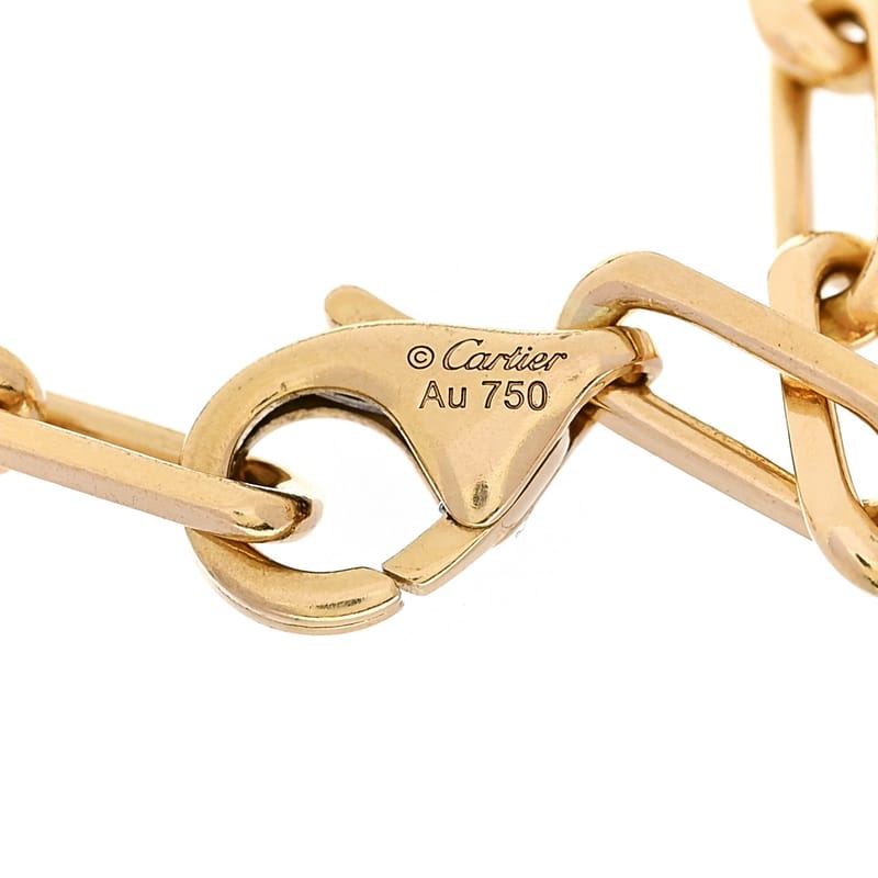18K жовте золото Small Santos de Cartier Link ланцюг браслет