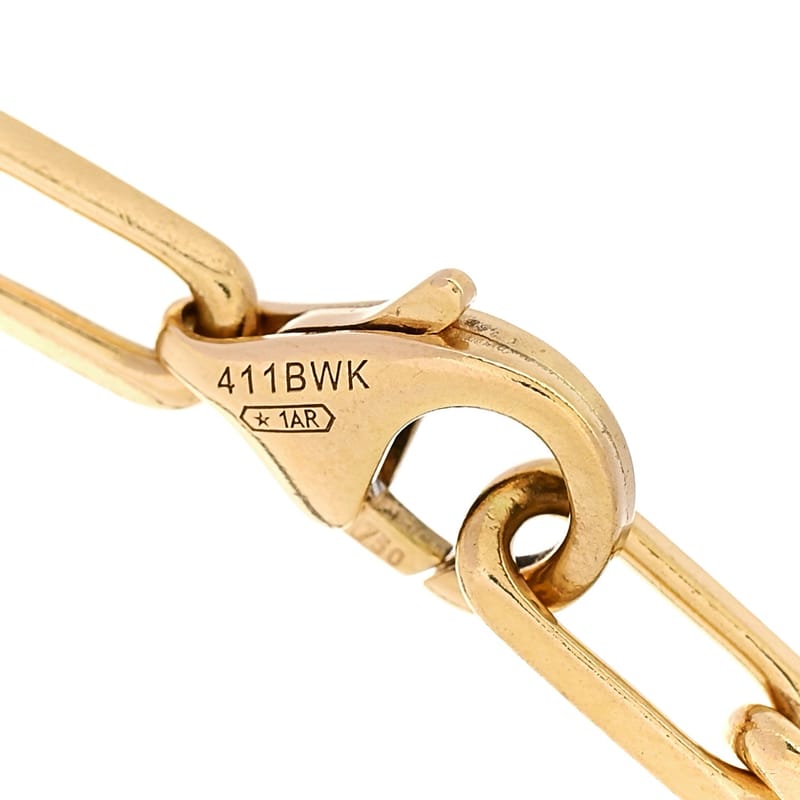 18K жовте золото Small Santos de Cartier Link ланцюг браслет