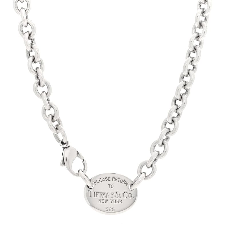 срібло 925 Return to Tiffany Oval Tag чокер кольє