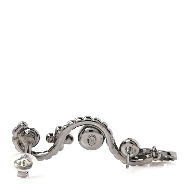Crystal Bead CC Clip On браслет сережки бірюза Ruthenium