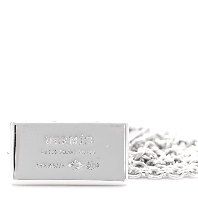 18K біле золото діамант Birkin Amulettes підвіска кольє