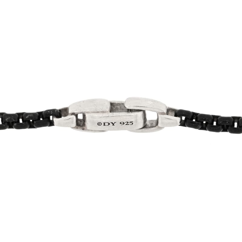 срібло 925 Darkened Stainless Steel 2.7mm Box ланцюг браслет