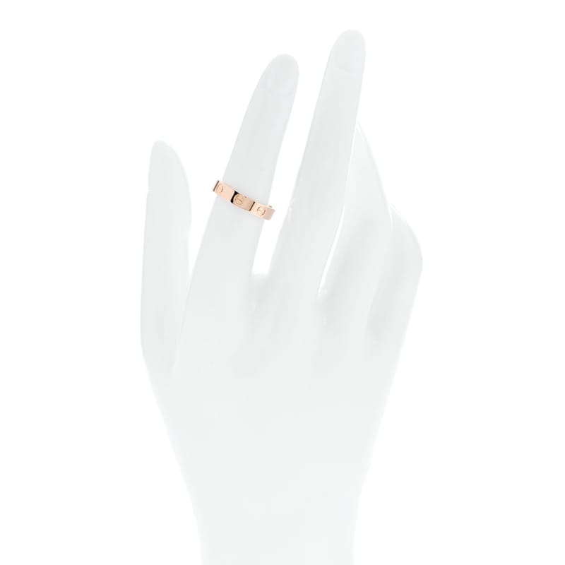 18K рожеве золото 3.5mm LOVE Wedding обручка каблучка 52 6